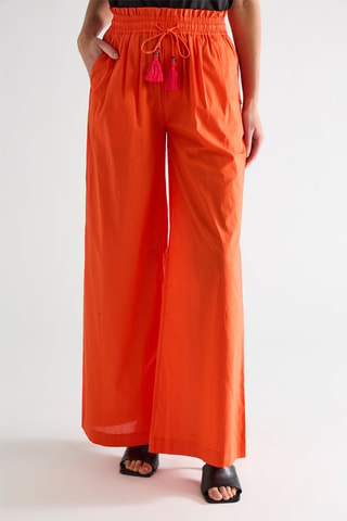 Pantalon taille haute - Orange