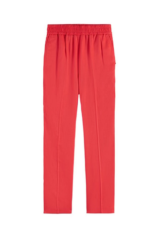 Pantalon taille haute - Rouge