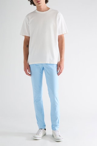 Chino en coton biologique - Bleu clair