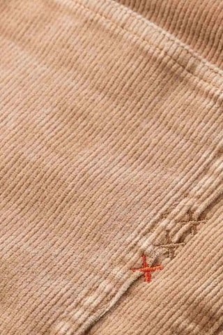 Pantalon slim en velours - Marron