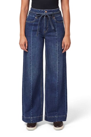 Jean wide legs taille haute - Bleu foncé