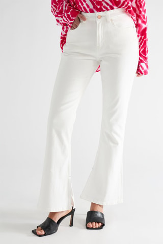 Jean flare - Blanc