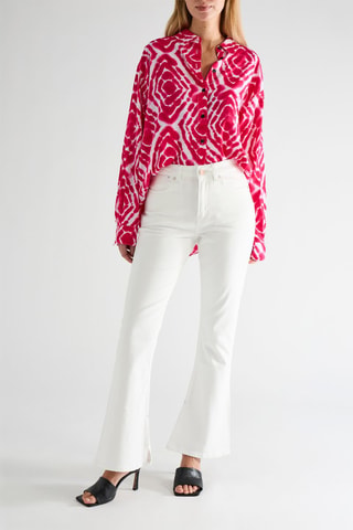 Jean flare - Blanc