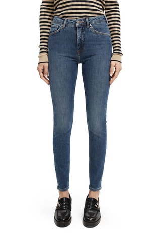 Jean skinny en coton biologique - Bleu