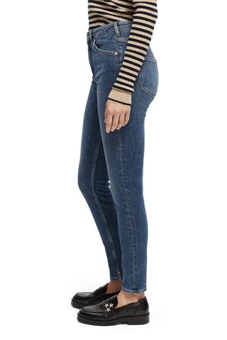 Jean skinny en coton biologique - Bleu