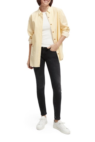 Jean skinny en coton biologique - Noir