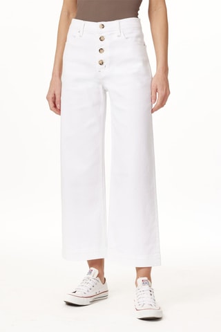 Jean wide legs 7/8 - Blanc