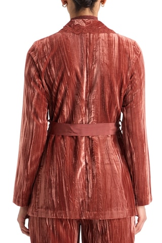 Veste en velours - Rouge brique