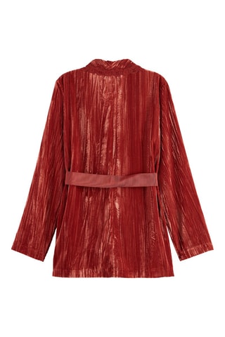 Veste en velours - Rouge brique