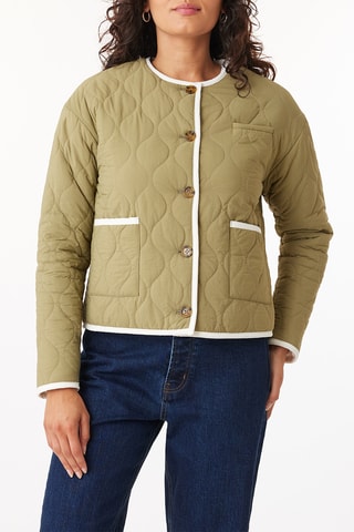 Veste réversible - Écru et kaki