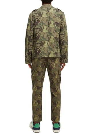Veste regular en coton biologique - Vert