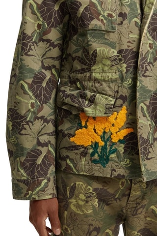 Veste regular en coton biologique - Vert