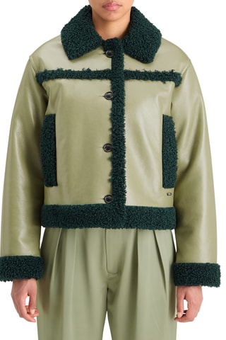 Veste à manches longues - Vert et noir