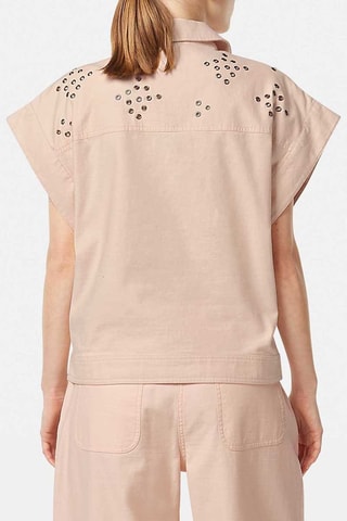 Veste à manches courtes - Rose poudré