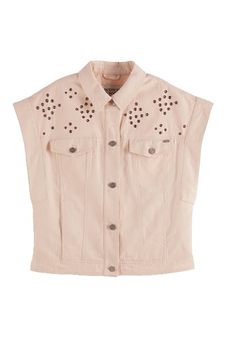 Veste à manches courtes - Rose poudré