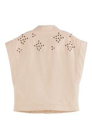 Veste à manches courtes - Rose poudré