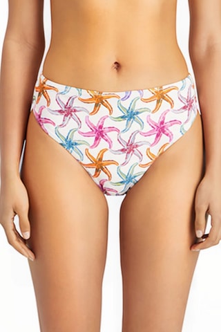 Bas de maillot réversible - Blanc et orange