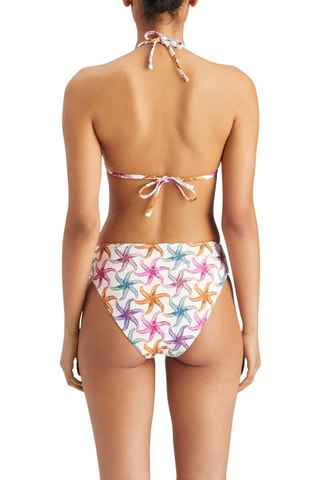 Bas de maillot réversible - Blanc et orange