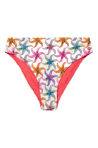 Bas de maillot réversible - Blanc et orange
