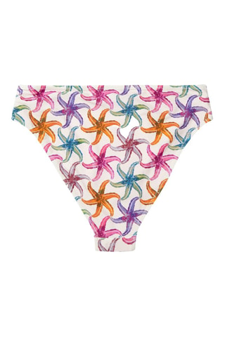 Bas de maillot réversible - Blanc et orange