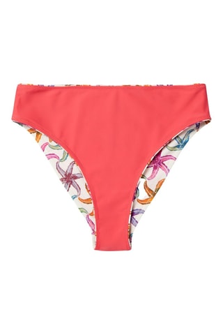 Bas de maillot réversible - Blanc et orange