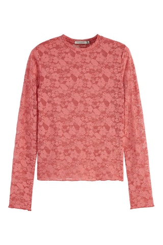 Top en dentelle - Rose