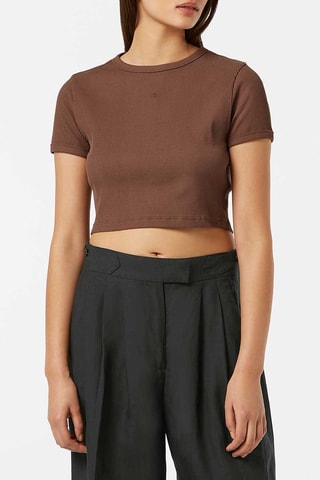Crop top - Marron