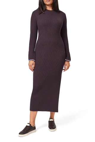 Robe pull - Marron foncé
