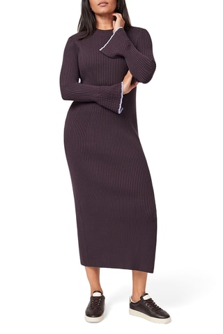 Robe pull - Marron foncé