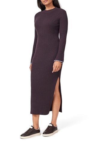 Robe pull - Marron foncé