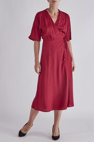 Robe portefeuille - Rouge