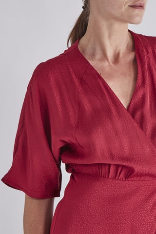 Robe portefeuille - Rouge