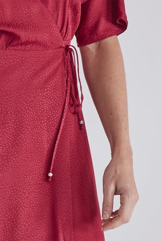 Robe portefeuille - Rouge