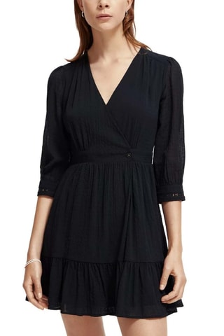 Robe portefeuille - Noir