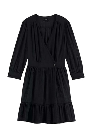 Robe portefeuille - Noir