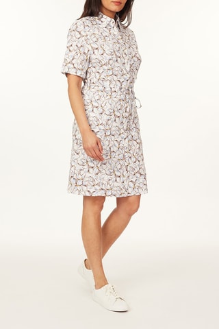 Robe chemise en lin - Blanc