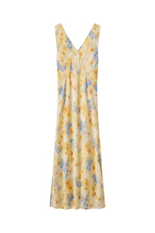 Robe droite sans manches - Jaune