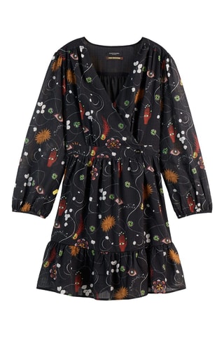 Robe portefeuille - Noir
