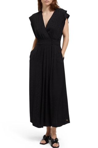 Robe portefeuille - Noir
