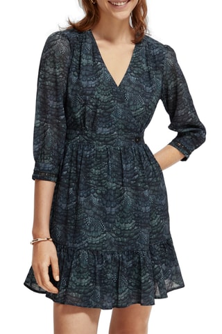 Robe portefeuille - Vert foncé