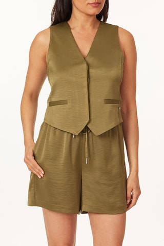 Gilet de costume sans manches - Kaki