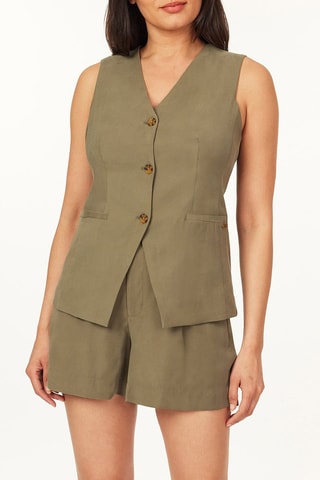 Gilet de costume - Vert olive