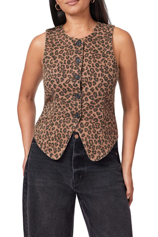 Gilet de costume - Marron et noir
