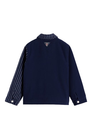 Blouson en laine - Bleu marine