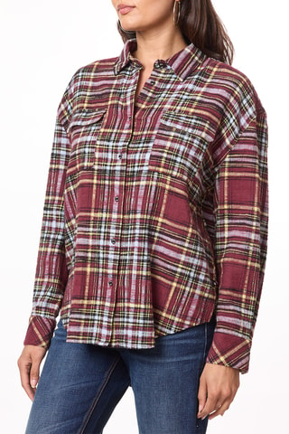 Chemisier oversize - Bordeaux