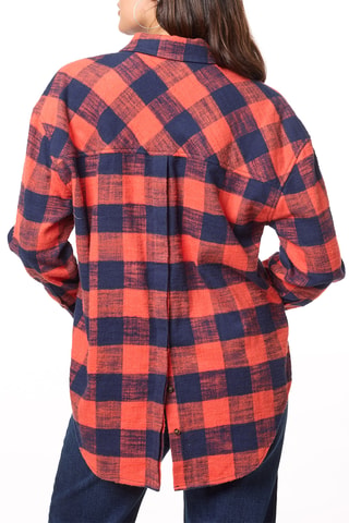Chemisier oversize - Rouge