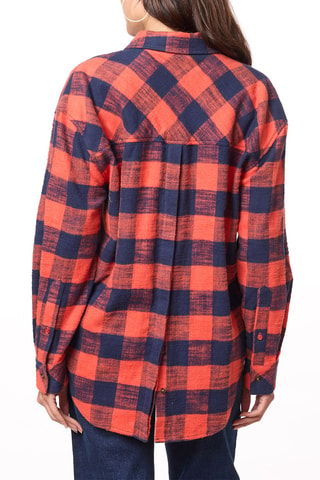 Chemisier oversize - Rouge