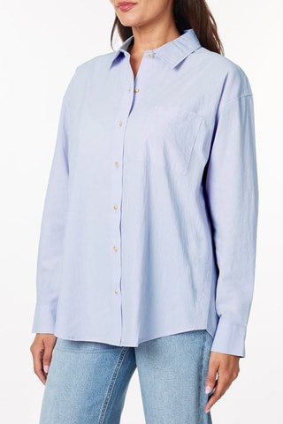 Chemisier oversize - Bleu clair