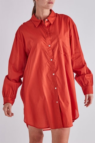 Chemisier oversize - Rouge
