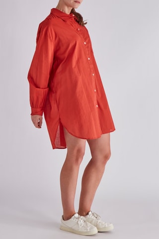 Chemisier oversize - Rouge